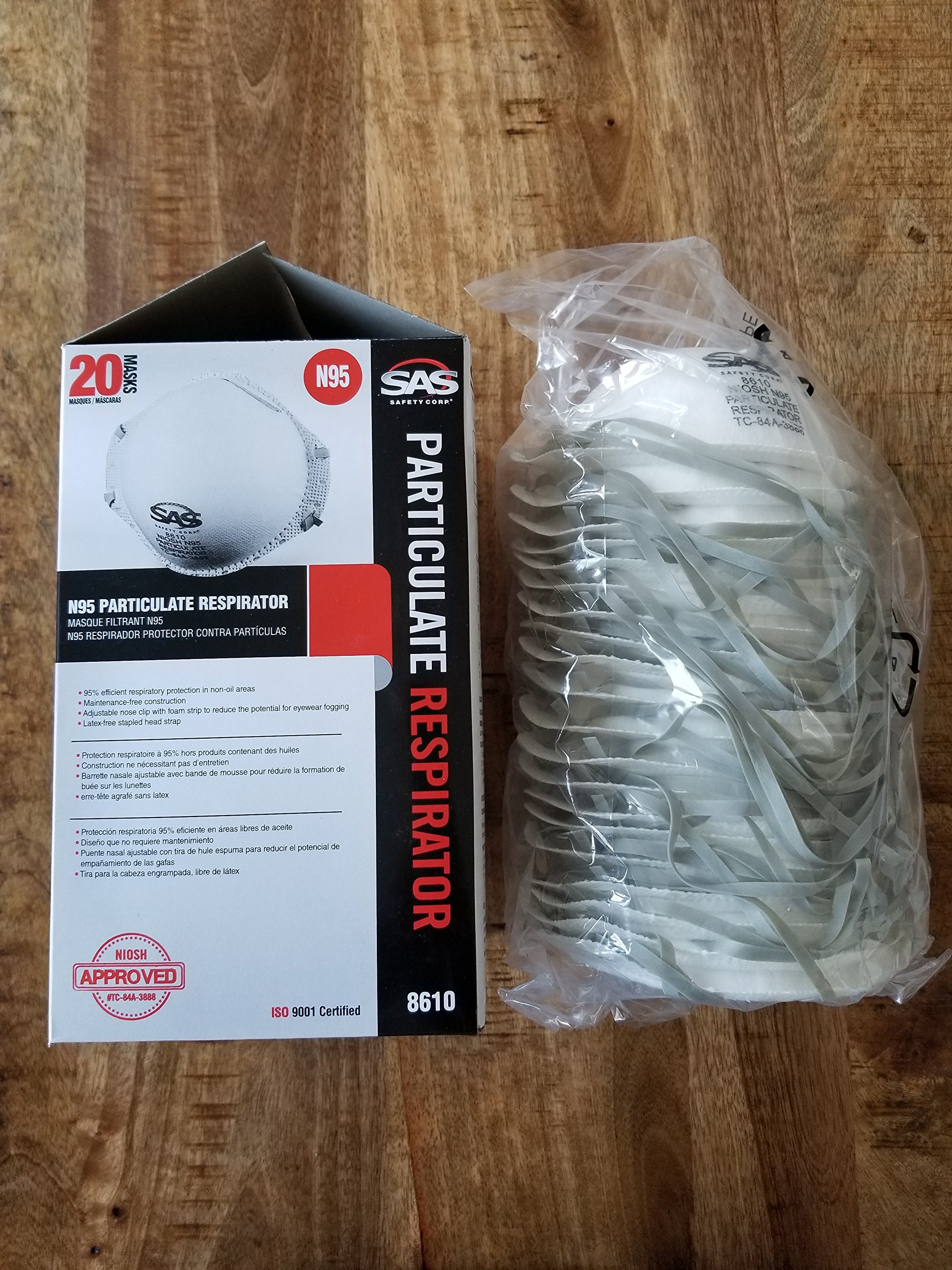 Amazon.com: SAS Safety 8610 N95 Particle Respirator, White : Tools